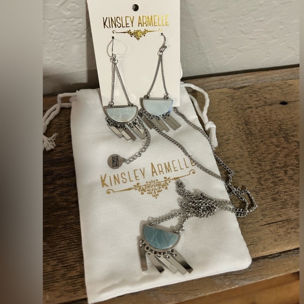 Kinsley Armelle Earrings and Necklace NWT